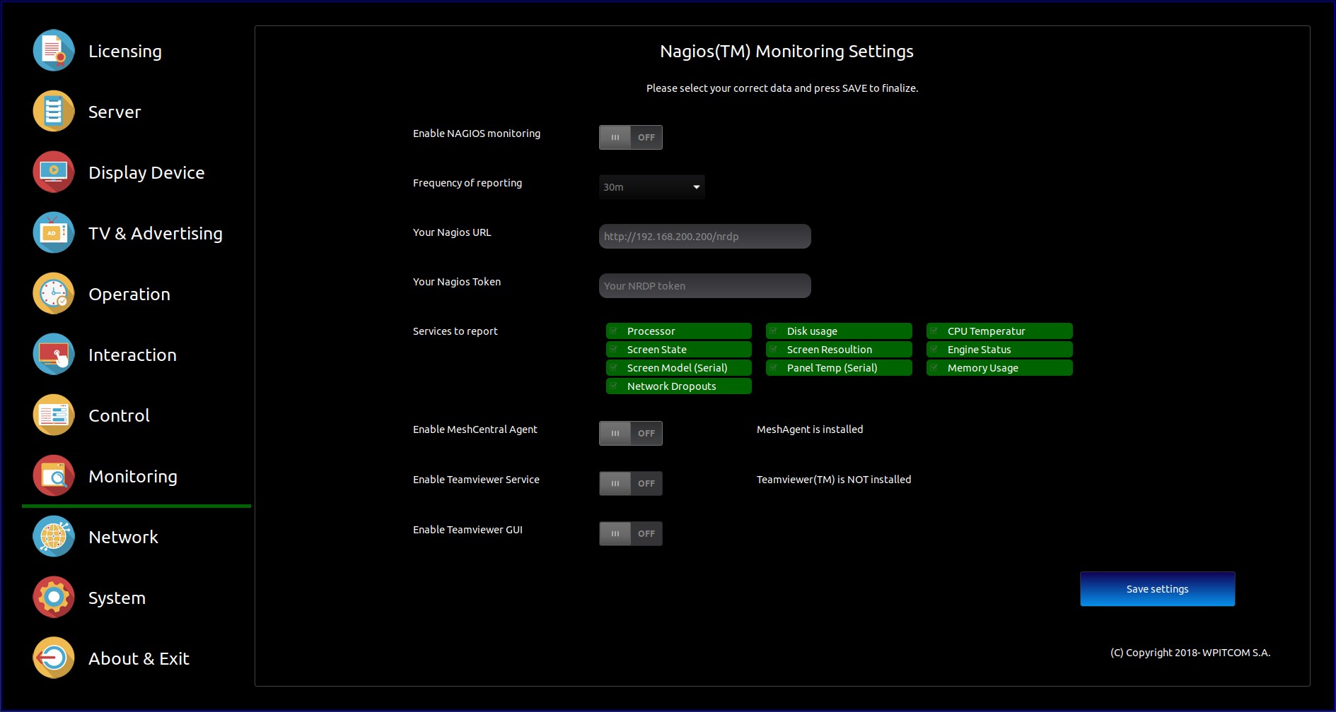 WPITCOM Nagios Connector