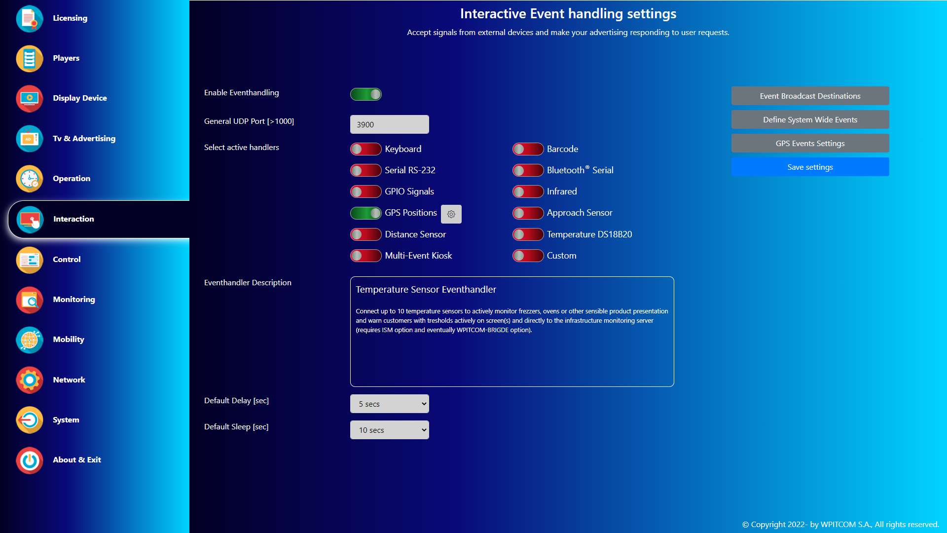 WPITCOM Signage Suite 3 - Interactive and IoT