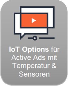 Signage Suite 3 unterstützt diverse IoT-Funktionen, Sensoren und Temperaturmessungen Signage Suite 3 unterstützt diverse IoT-Funktionen, Sensoren und Temperaturmessungen