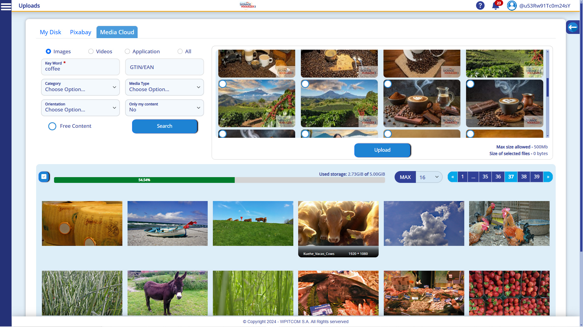 WPITCOM MediaCloud - Contenido para una publicidad exitosa en restaurantes, supermercados y otras tiendas: Mucho contenido promocional