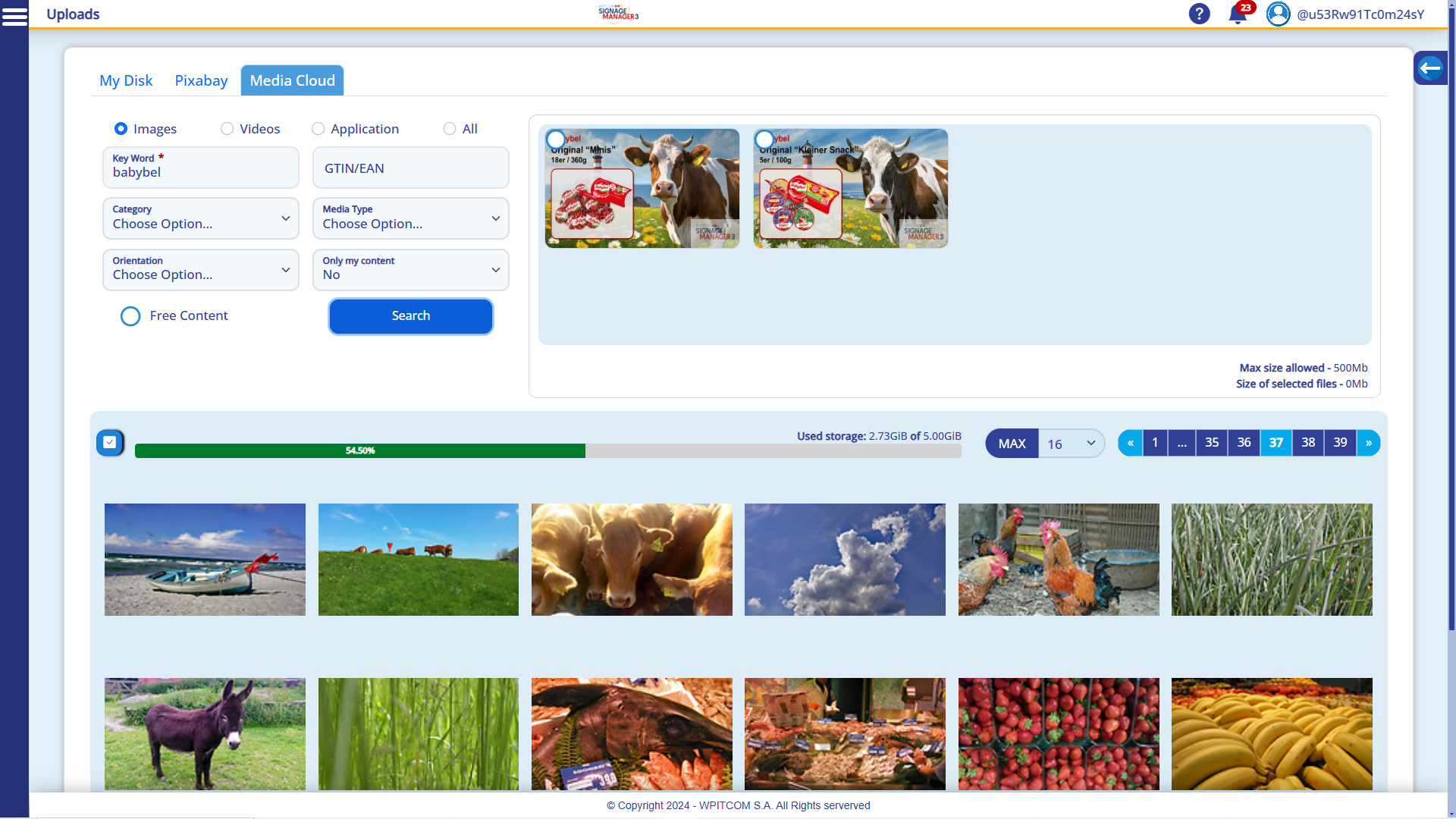 WPITCOM MediaCloud - Contenido para una publicidad exitosa en restaurantes, supermercados y otras tiendas: Producto encontrado