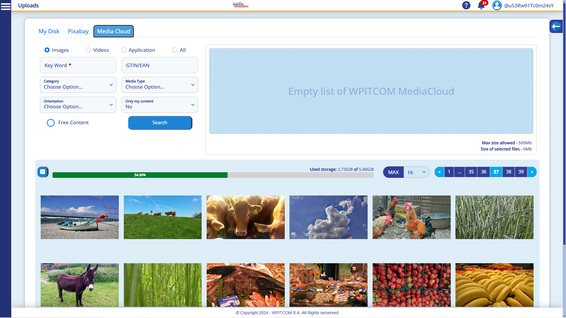 WPITCOM MediaCloud - Contenido para una publicidad exitosa en restaurantes, supermercados y otras tiendas: selección de producto