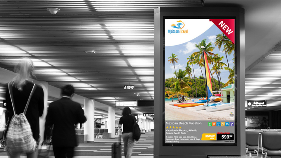 WPITCOM Signage Manager 3 Example - In Public Transportation
