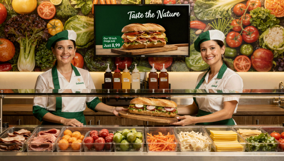 WPITCOM Signage Manager 3 Example - In Fast Food