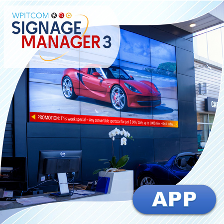 WPITCOM Signage Manger3 - App for Text Tickers in Playlists