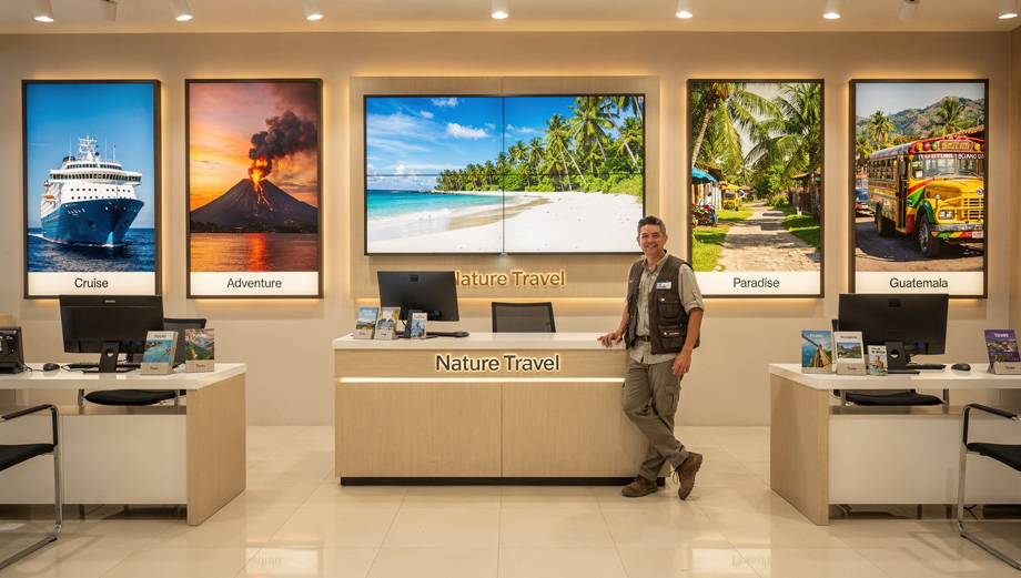 WPITCOM Signage Manager 3 Example - In Travel Agency