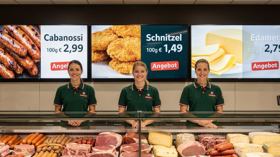 WPITCOM Signage Manager 3 Example - In Supermarkets Food Service